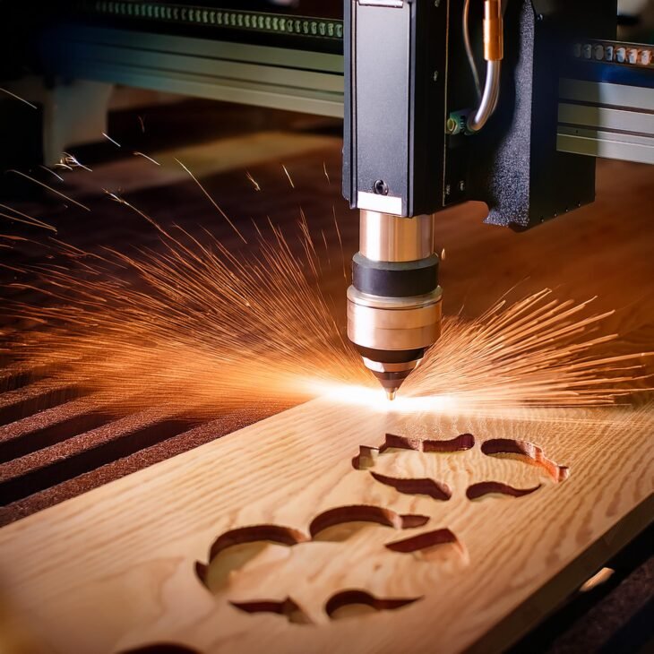Corte y Grabado Láser en Máquina CNC